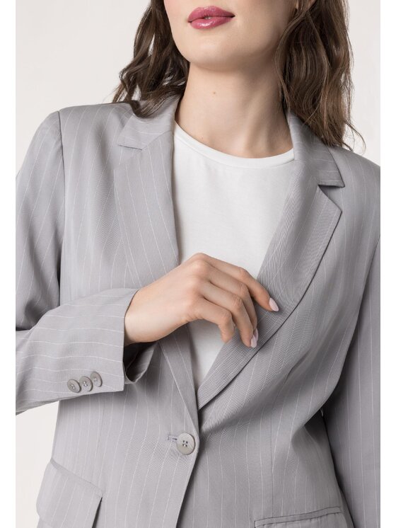 QUIOSQUE QUIOSQUE Marynarka 8UC003 Szary Regular Fit