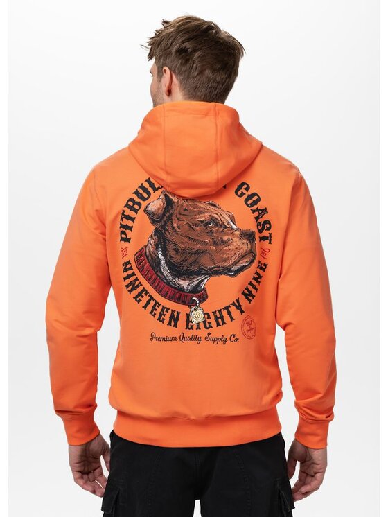 PITBULL PITBULL Bluza STRENGHT & RESPECT Pomarańczowy Regular Fit