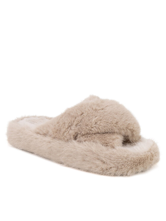 DeeZee DeeZee Kapcie P4194523 Beżowy