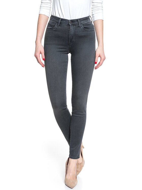 Wrangler Wrangler Jeansy HIGH RISE SKINNY Czarny Skinny Fit