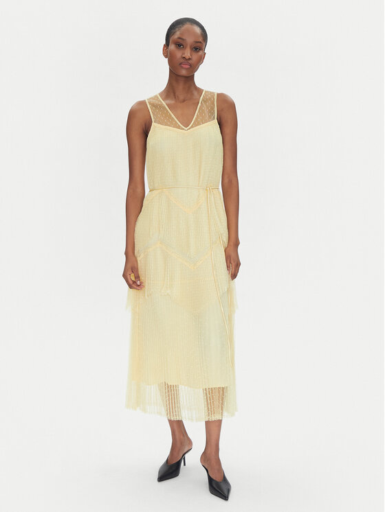 TWINSET TWINSET Rochie de vară 251TP2511 Bej Regular Fit