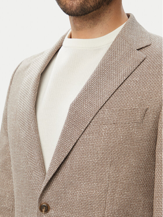 BOSS BOSS Marynarka H-Huston 50567488 Beżowy Slim Fit
