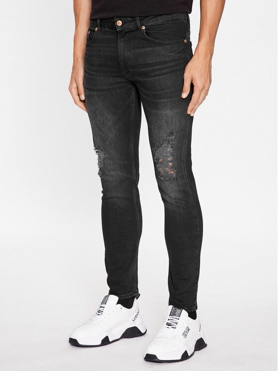 Versace Jeans Couture Jeans Hlače 75GAB5D0 Črna Skinny Fit