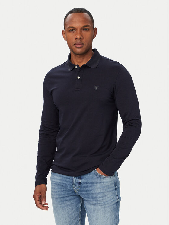 Guess Tricou polo M6YP36 K4395 Bleumarin Extra Slim Fit