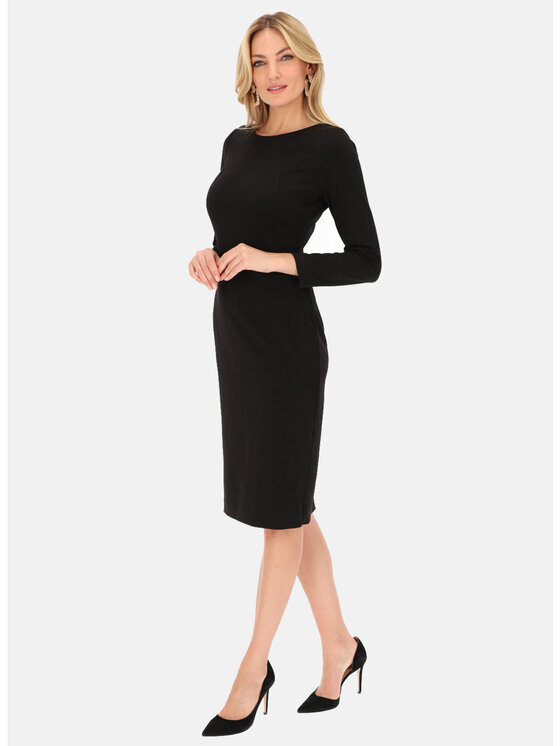 L’AF L’AF Sukienka dzianinowa Dama Czarny Slim Fit