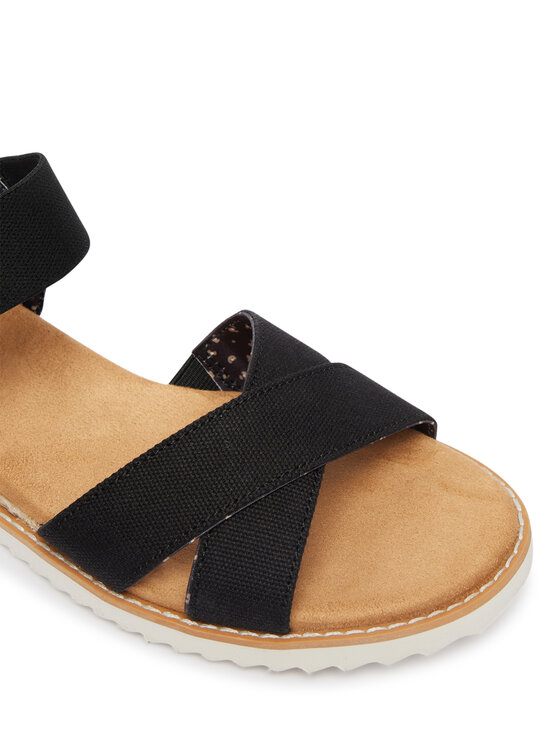 Skechers Skechers Sandały BOBS Desert Kiss - Golden Lily 114418/BLK Czarny