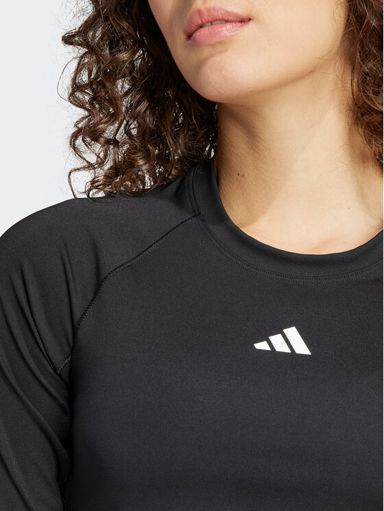 adidas adidas Тениска от техническо трико Hyperglam Training IN6773 Черен Slim Fit