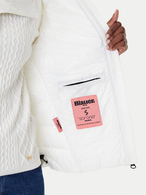 Blauer Blauer Žieminė striukė 25WBLDC02072 Balta Regular Fit