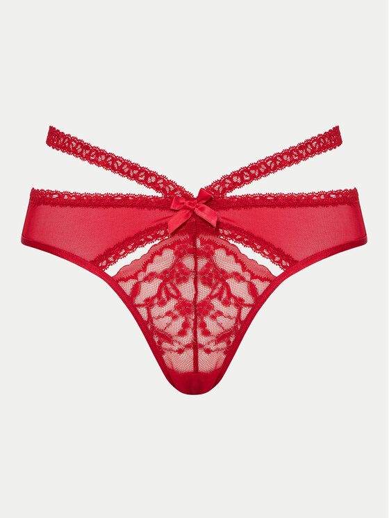 Hunkemöller Hunkemöller Set 3 parov brazilskih spodnjih hlačk 300280 Rdeča