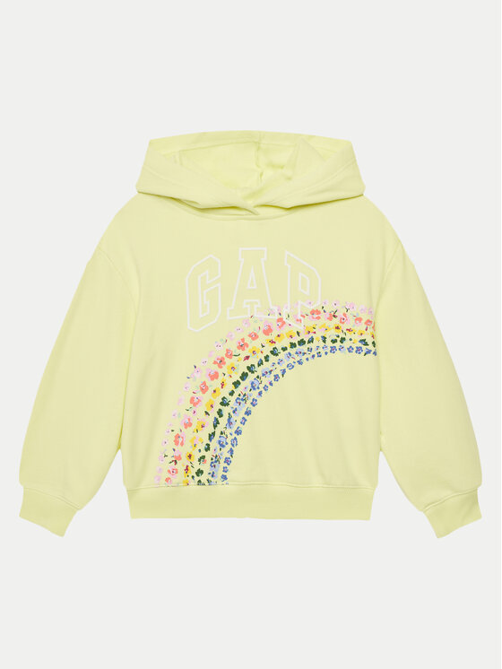 Gap Gap Majica dugih rukava 723295-06 Žuta Regular Fit