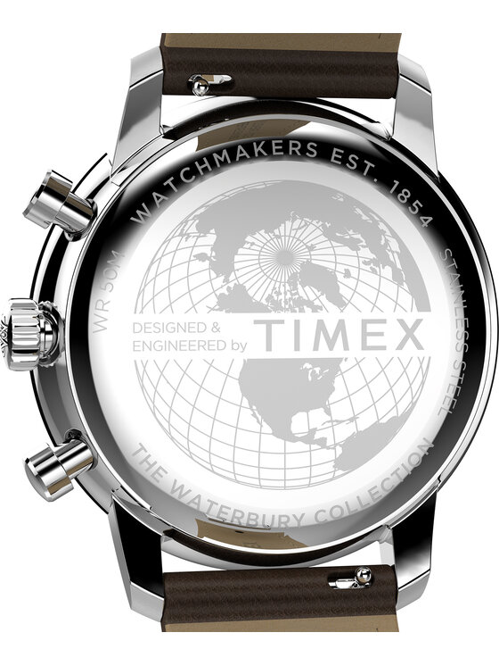 Timex Timex Zegarek TW2Y23500 Brązowy