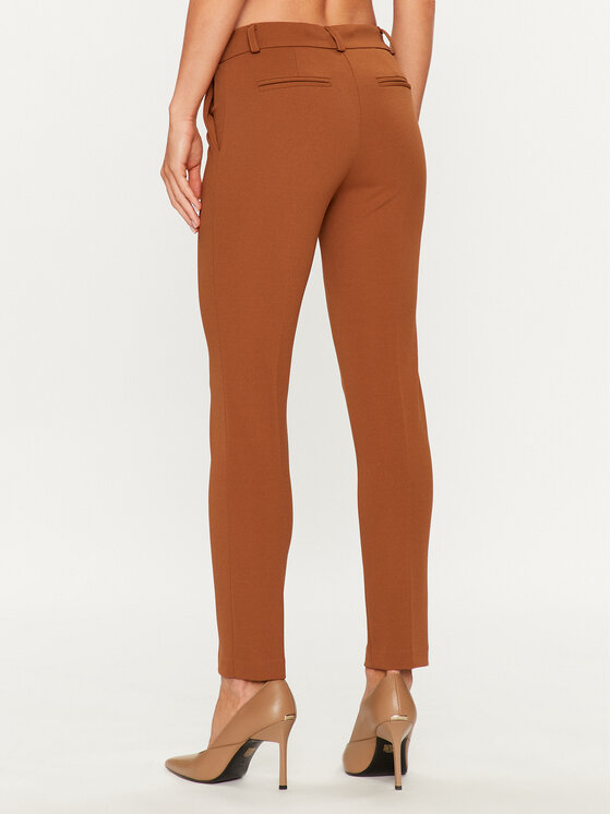 Rinascimento Rinascimento Pantaloni di tessuto CFC0114967003 Marrone Regular Fit
