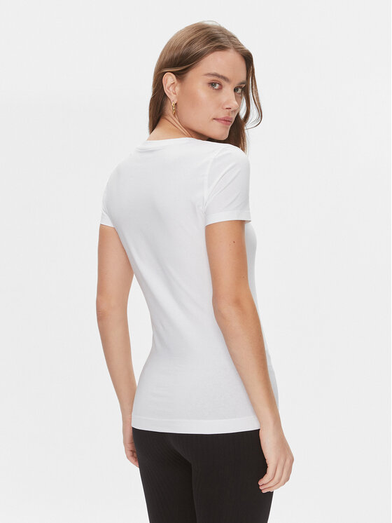 Guess Guess T-Shirt W4RI33 J1314 Biały Slim Fit