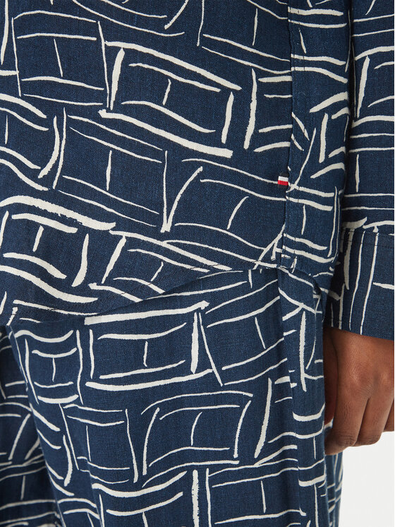 Tommy Hilfiger Tommy Hilfiger Marškiniai WW0WW44679 Tamsiai mėlyna Regular Fit