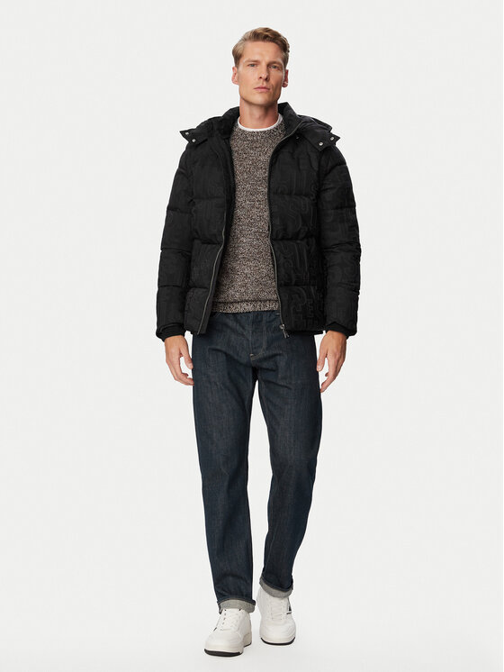 Guess Guess Зимно яке M6BL38 W4149 Черен Regular Fit
