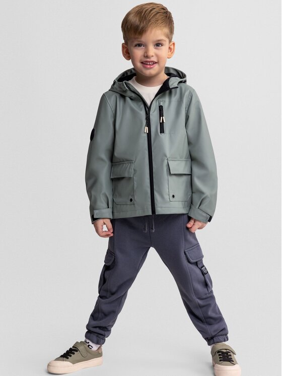 minoti minoti Kurtka przeciwdeszczowa 29COAT206 Zielony Regular Fit