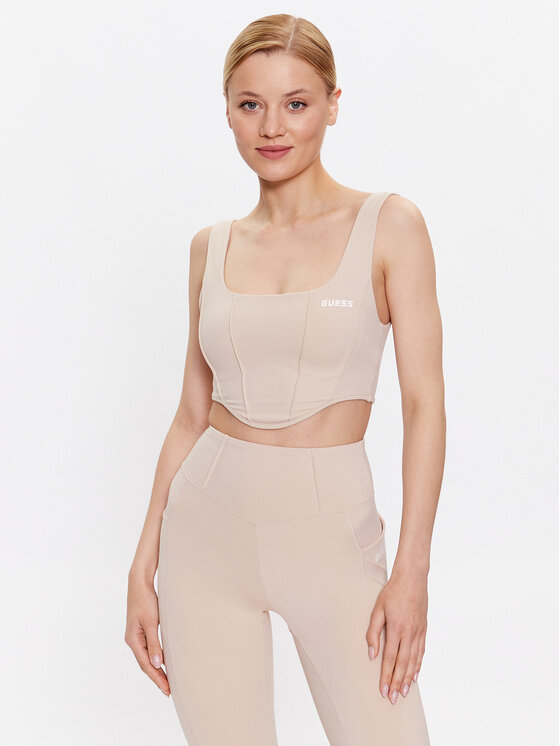 Guess Guess Топ Brigit V3GP02 MC04Z Бежевий Slim Fit