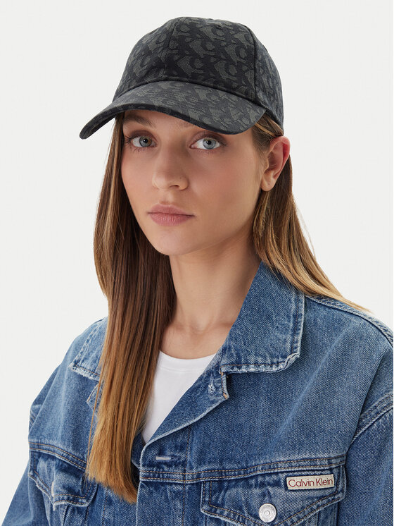 Calvin Klein Calvin Klein Kšiltovka Aop 6 Panel Baseball Cap LV04K5058G Černá