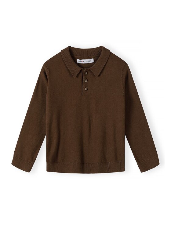 minoti minoti Sweter 33KNIT262 Brązowy Regular Fit