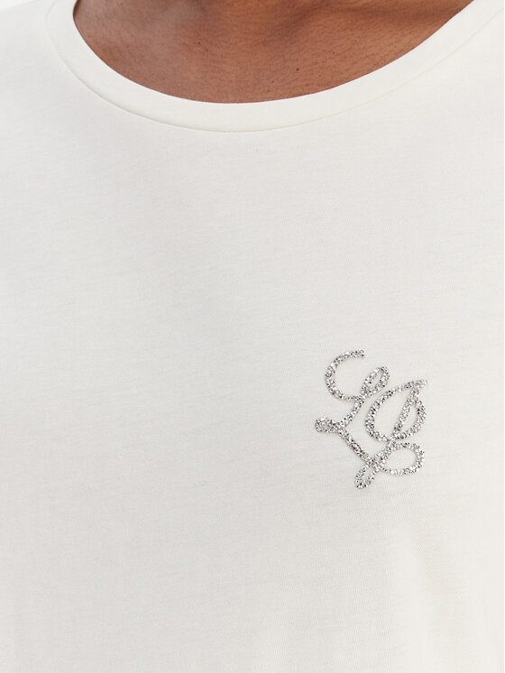 Liu Jo Sport Liu Jo Sport Tricou TA6056 JS923 Écru Regular Fit