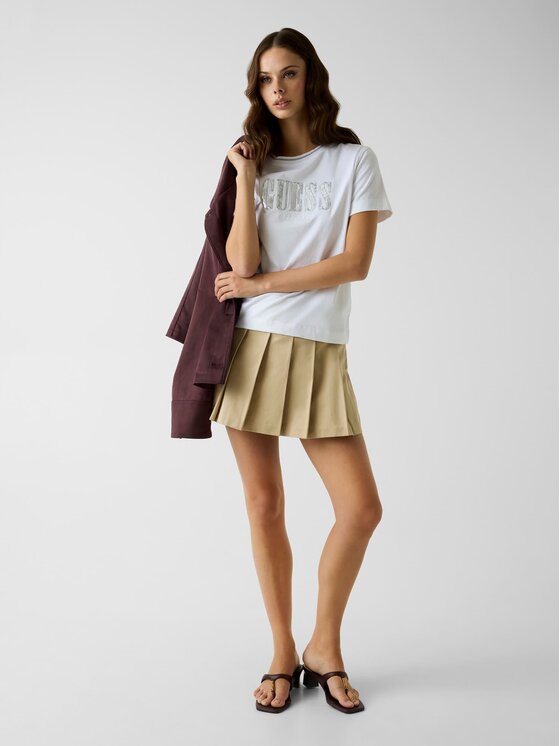 Guess Guess T-Shirt 183129 Bílá Classic Fit