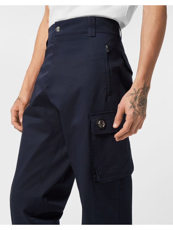 PHILIPP PLEIN PHILIPP PLEIN Joggery 25467 Granatowy Jogger Fit