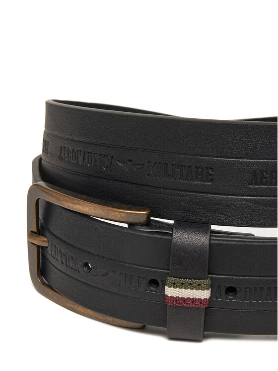 Aeronautica Militare Aeronautica Militare Cintura da uomo 251CP262PL274 Nero