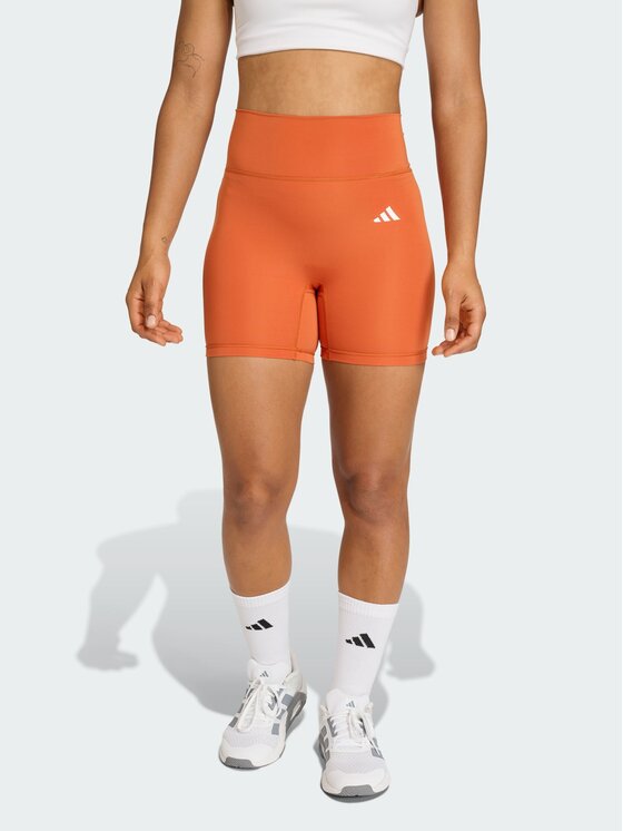 adidas adidas Szorty sportowe Optime Essentials Pomarańczowy Fitted Fit