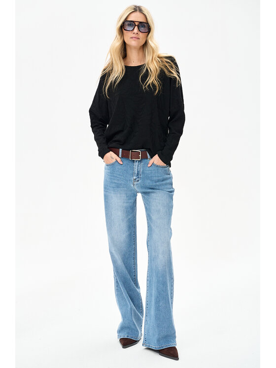 blue shadow blue shadow Bluzka Dazi Czarny Regular Fit