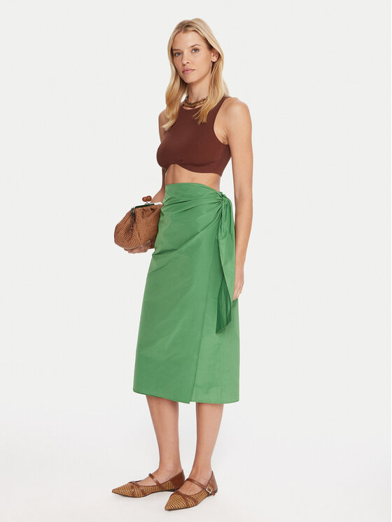 Weekend Max Mara Weekend Max Mara Midi svārki Nareste 2515101042 Zaļš Regular Fit