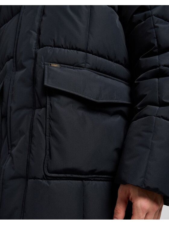 Lee Lee Kurtka zimowa Mercury Puffer Jkt Czarny Regular Fit