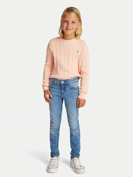 Tommy Hilfiger Tommy Hilfiger Blugi Nora KG0KG08403 Albastru Skinny Fit