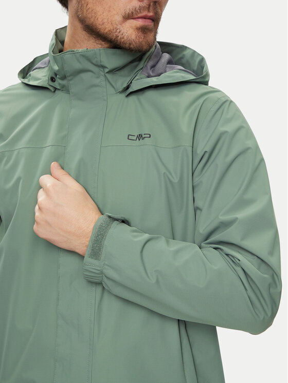 CMP CMP Kurtka przeciwdeszczowa 39X7367 Zielony Regular Fit