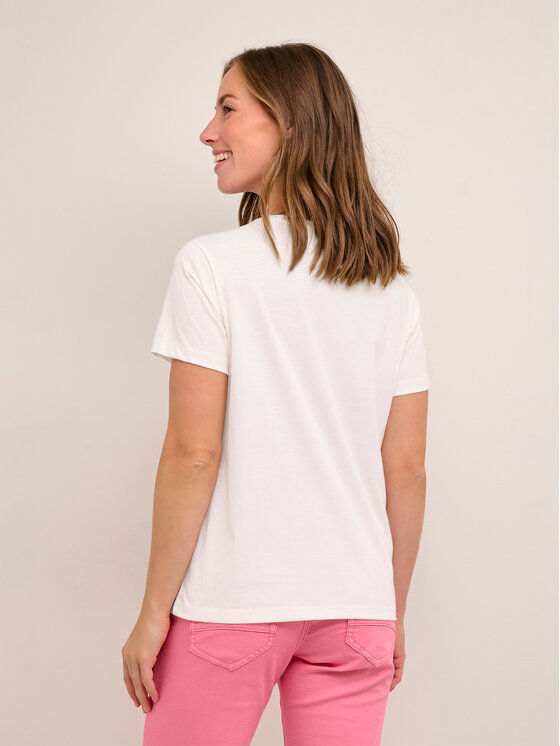 T-shirt Sanna 10611287 Bianco Regular Fit