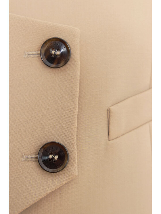 Epuzer Epuzer Kamizelka Dune wool Beżowy Standard Fit