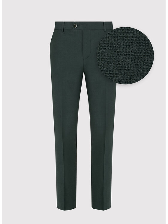 Pako Lorente Pako Lorente Spodnie garniturowe P24SF-6G-029 Zielony Slim Fit