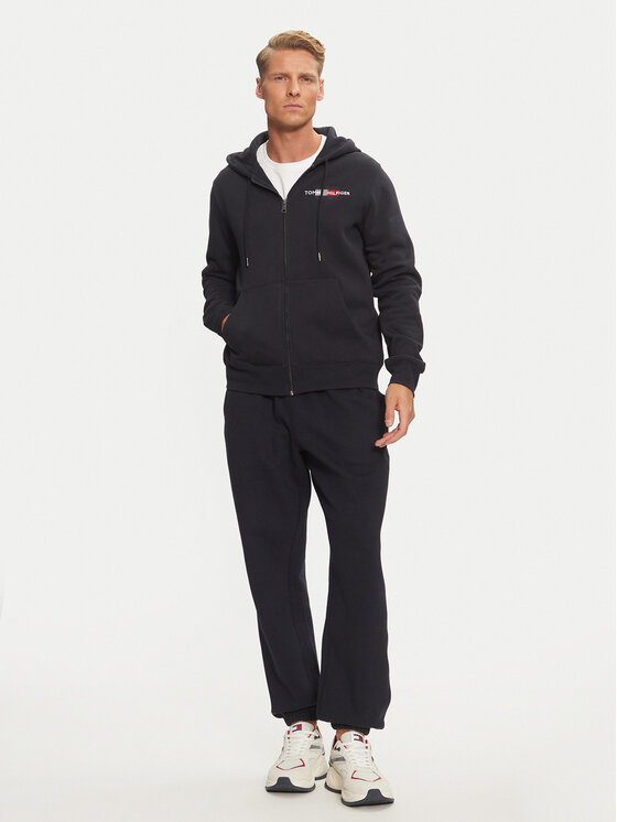 Tommy Hilfiger Tommy Hilfiger Pulóver Flag Embro MW0MW35540 Sötétkék Regular Fit