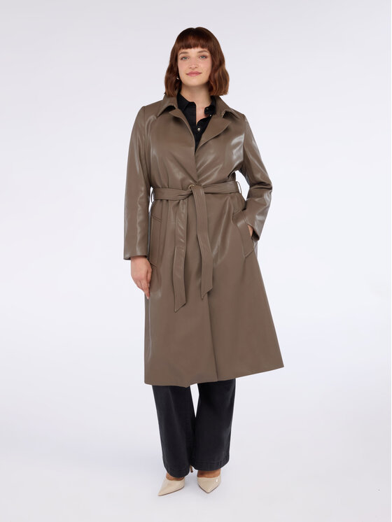Fiorella Rubino Fiorella Rubino Giacca in similpelle F456T001357N013 Grigio Regular Fit