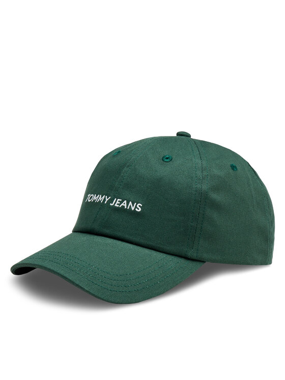 Șapcă Tommy Jeans Tjm Linear Logo Cap AM0AM12024 Verde