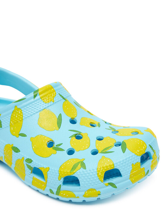 Crocs Crocs Klapki Classic Fresh Fruits Clog 211008 Niebieski
