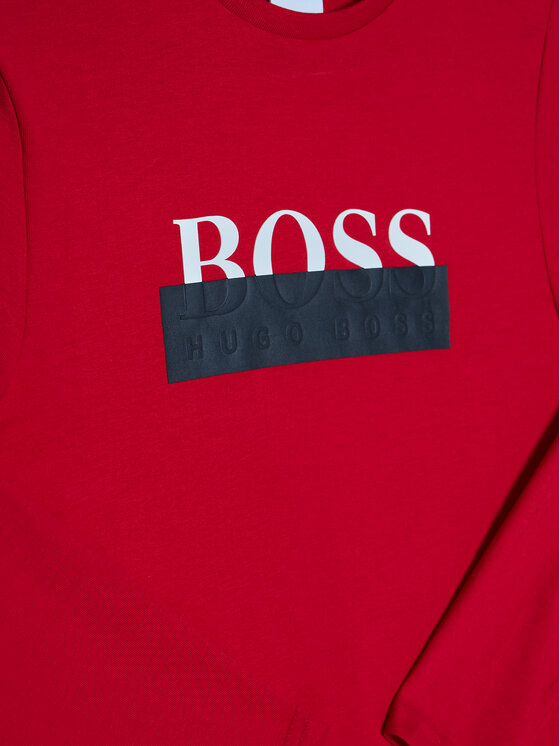 Boss Boss Bluză J25G32 D Roșu Regular Fit