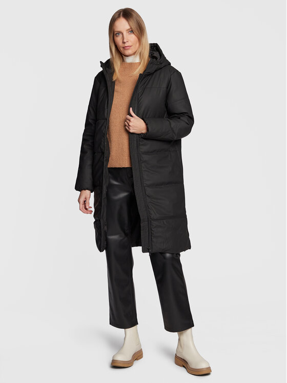 Fransa Fransa Яке от имитация на кожа Emory 20611318 Черен Regular Fit