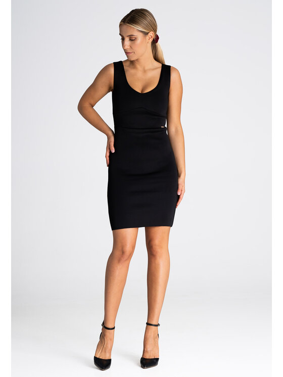 FIGL FIGLFIGL Vestito M978 Nero Regular Fit