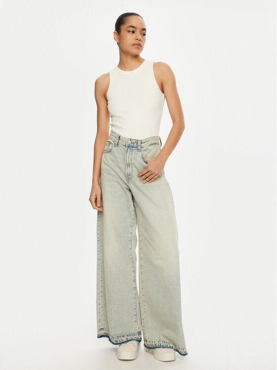 Tommy Jeans Tommy Jeans Blugi DW0DW21254 Albastru Wide Leg