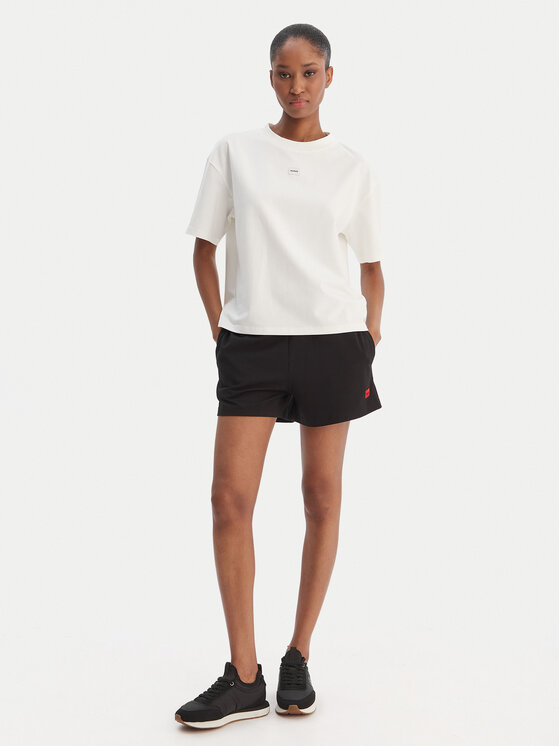 HUGO HUGO Футболка Signature 50556807 Écru Regular Fit