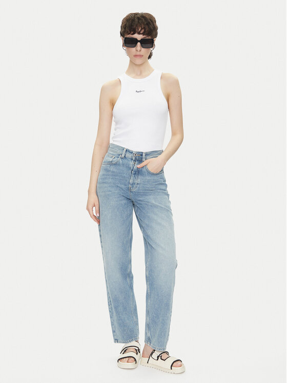 Pepe Jeans Pepe Jeans Top Marian PL506035 Valge Slim Fit