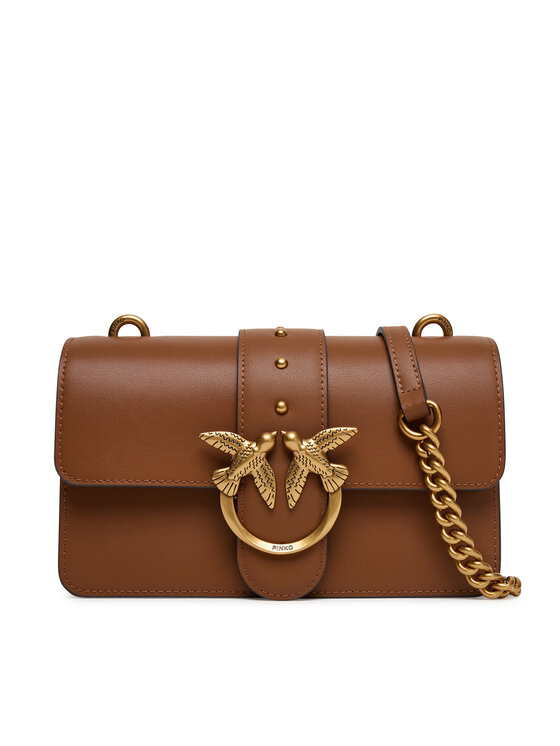PINKO Torebka Love One Mini ST.CL Al 25-26 PLTT 105856 A0F1 Brązowy