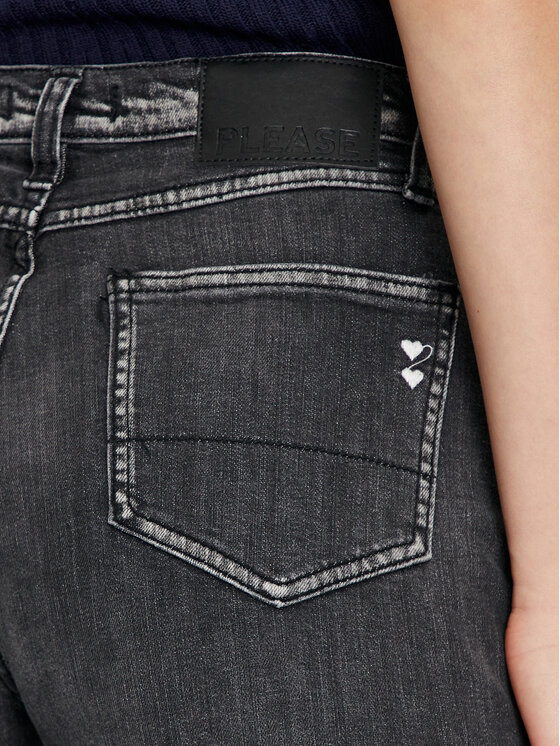 Please Please Jeans hlače P3APCPOEQS Siva Regular Fit