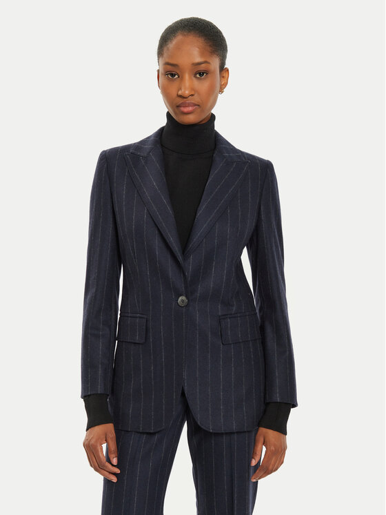 Marella Marella Giacca da abito Slam1 2423046162 Blu scuro Regular Fit
