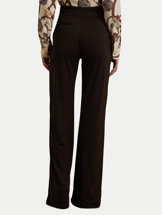 LAUREN RALPH LAUREN LAUREN RALPH LAUREN Hlače iz tkanine 200953573001 Rjava Wide Leg
